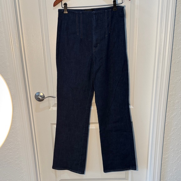 White House Black Market Denim - White House Black Market Navy Denim Jeans Extra High Rise Sculpt Size 10 32”InS